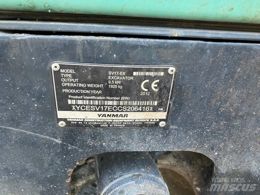Yanmar SV 17 EX Minigravemaskiner