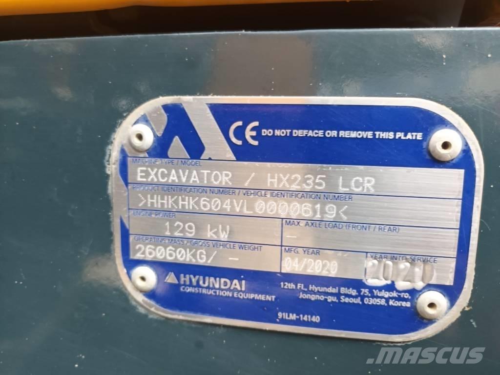 Hyundai HX 235 LCR Gravemaskiner på larvebånd