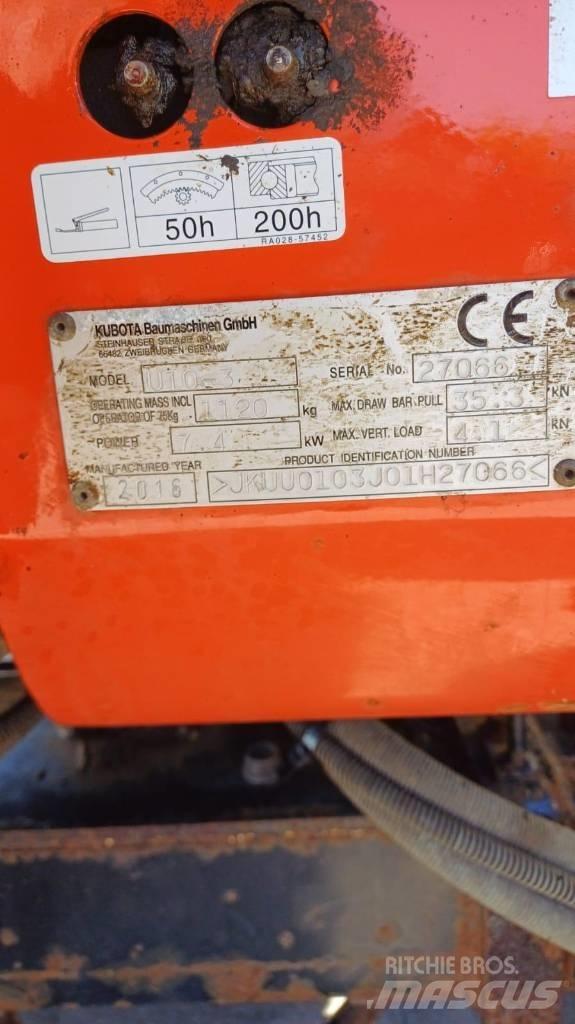 Kubota U10-3 Minigravemaskiner
