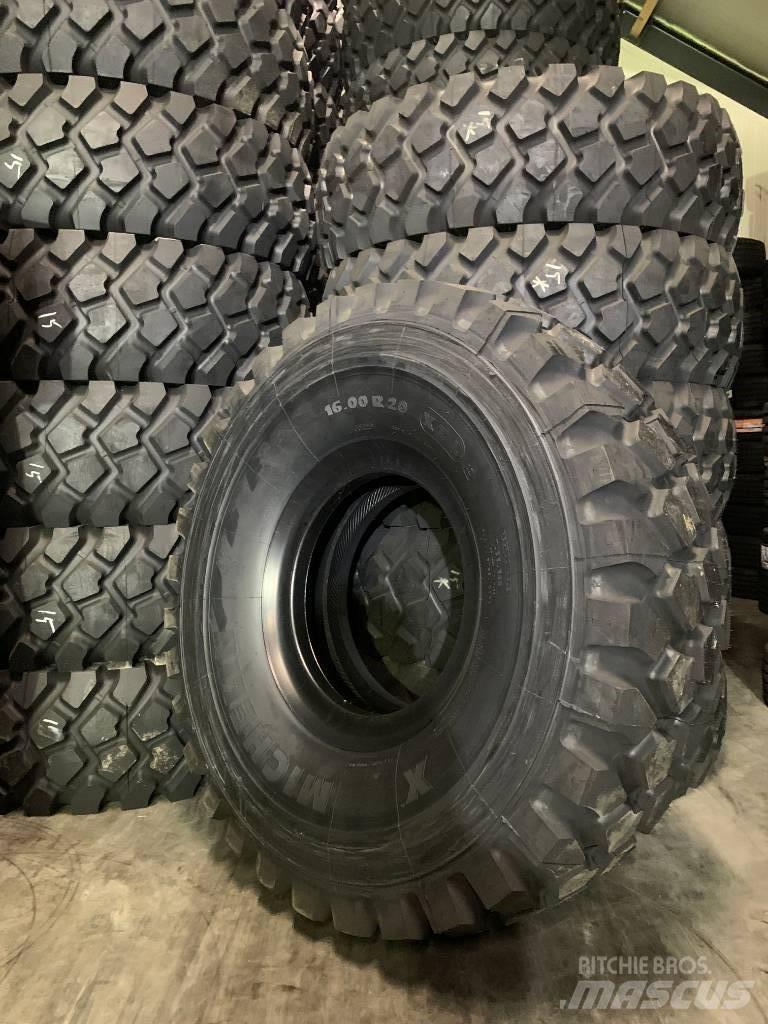Michelin 1600R20 XZL Dæk, hjul og fælge