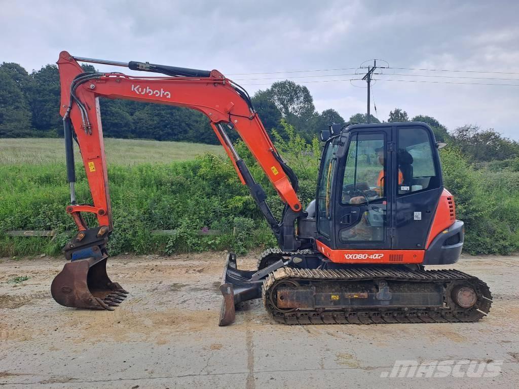 Kubota KX 080-4 Midi-gravemaskiner 7t - 12t