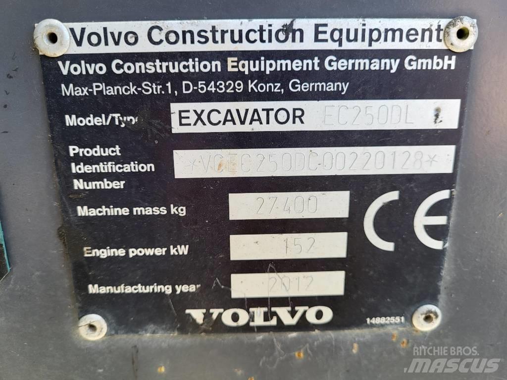 Volvo EC 250 D L Gravemaskiner på larvebånd