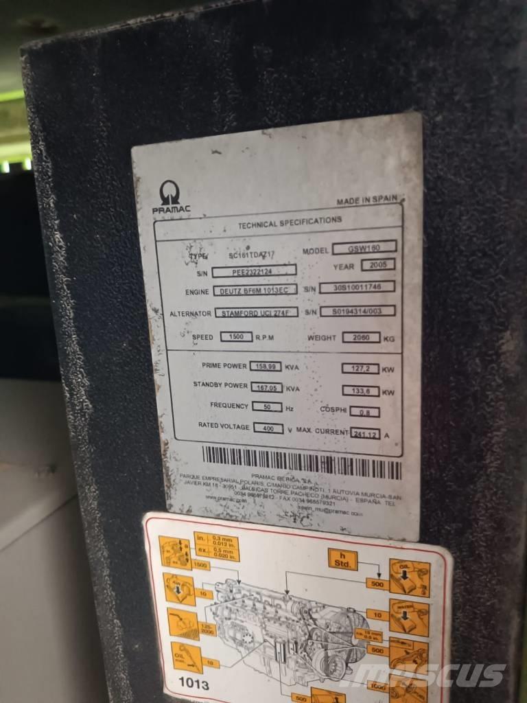 Pramac GSW 160 Dieselgeneratorer