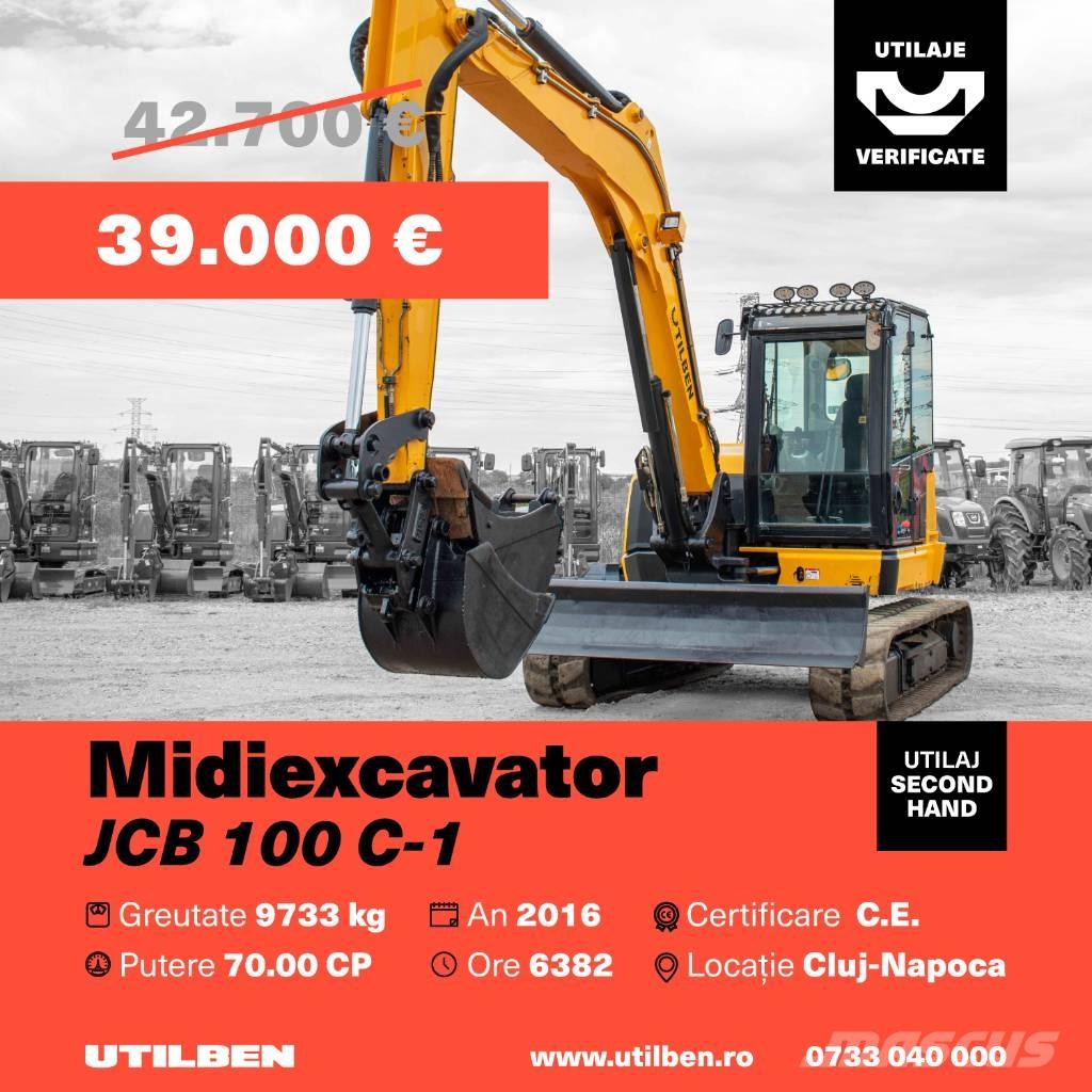 JCB 100 C-1 Midi-gravemaskiner 7t - 12t