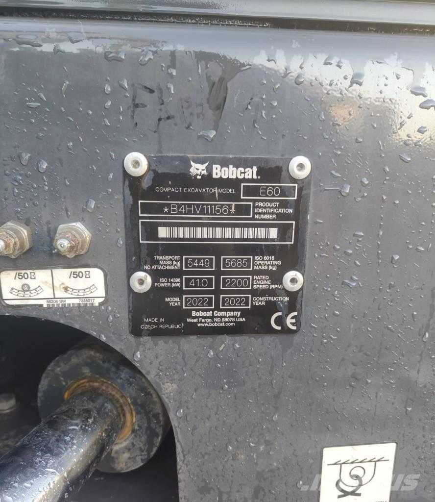 Bobcat E60 Minigravemaskiner