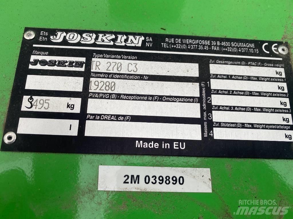Joskin TR 270 C3 Græsklippere og skårlæggere