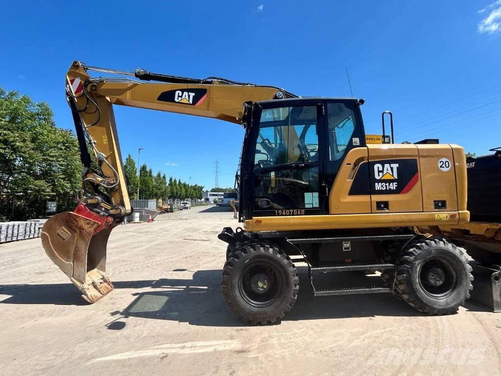 CAT M 314 F Gravemaskiner på hjul