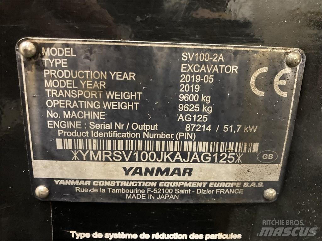 Yanmar SV 100-2A Midi-gravemaskiner 7t - 12t