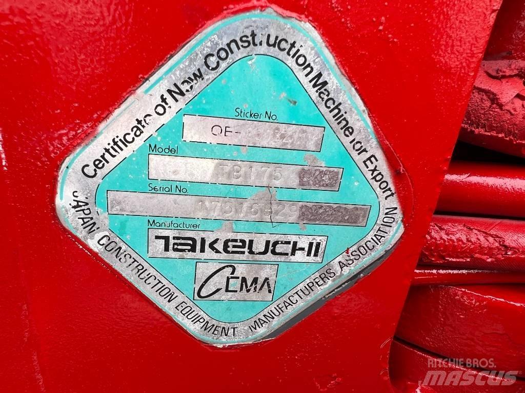 Takeuchi TB175 Midi-gravemaskiner 7t - 12t