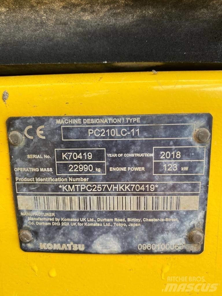 Komatsu PC 210 LC Gravemaskiner på larvebånd