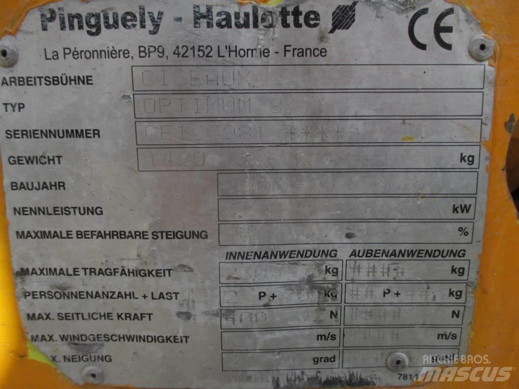 Haulotte Optimum  8 Saxlifte