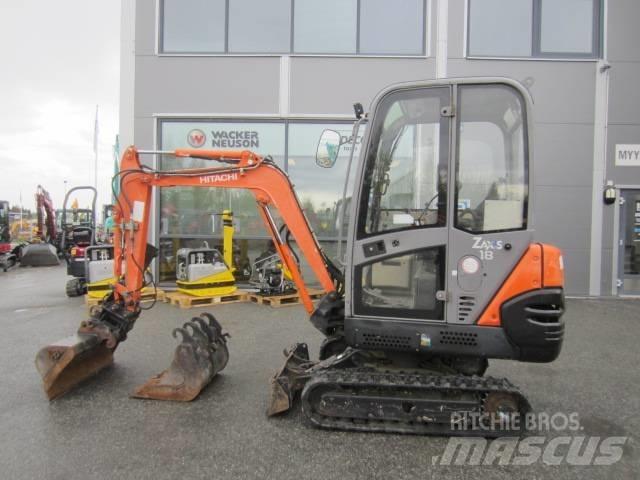 Hitachi ZX 18 Minigravemaskiner