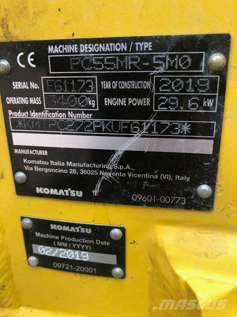 Komatsu PC55MR- 5MO Minigravemaskiner