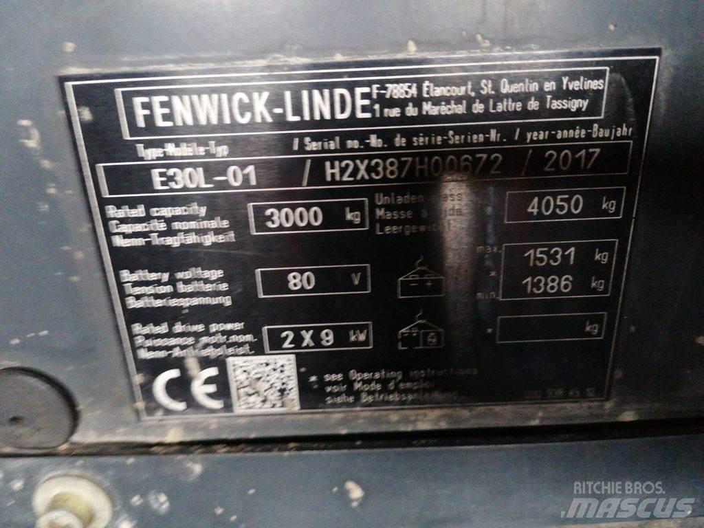 Linde E30L-01 El gaffeltrucks