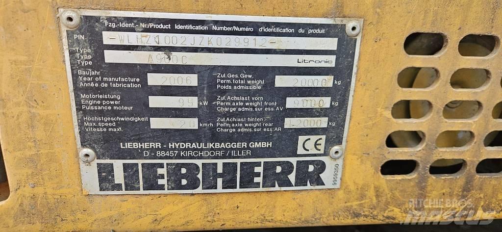 Liebherr A 900 C Gravemaskiner på hjul