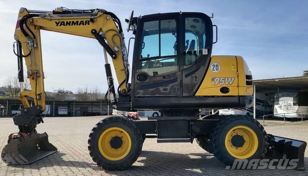 Yanmar B 95 W Gravemaskiner på hjul
