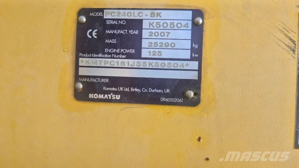 Komatsu PC240LC-8K Gravemaskiner på larvebånd