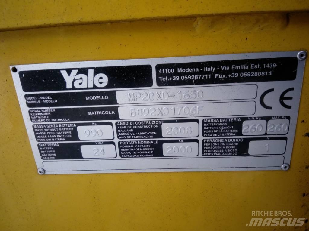 Yale MP 20 XD El-palleløftere med platform