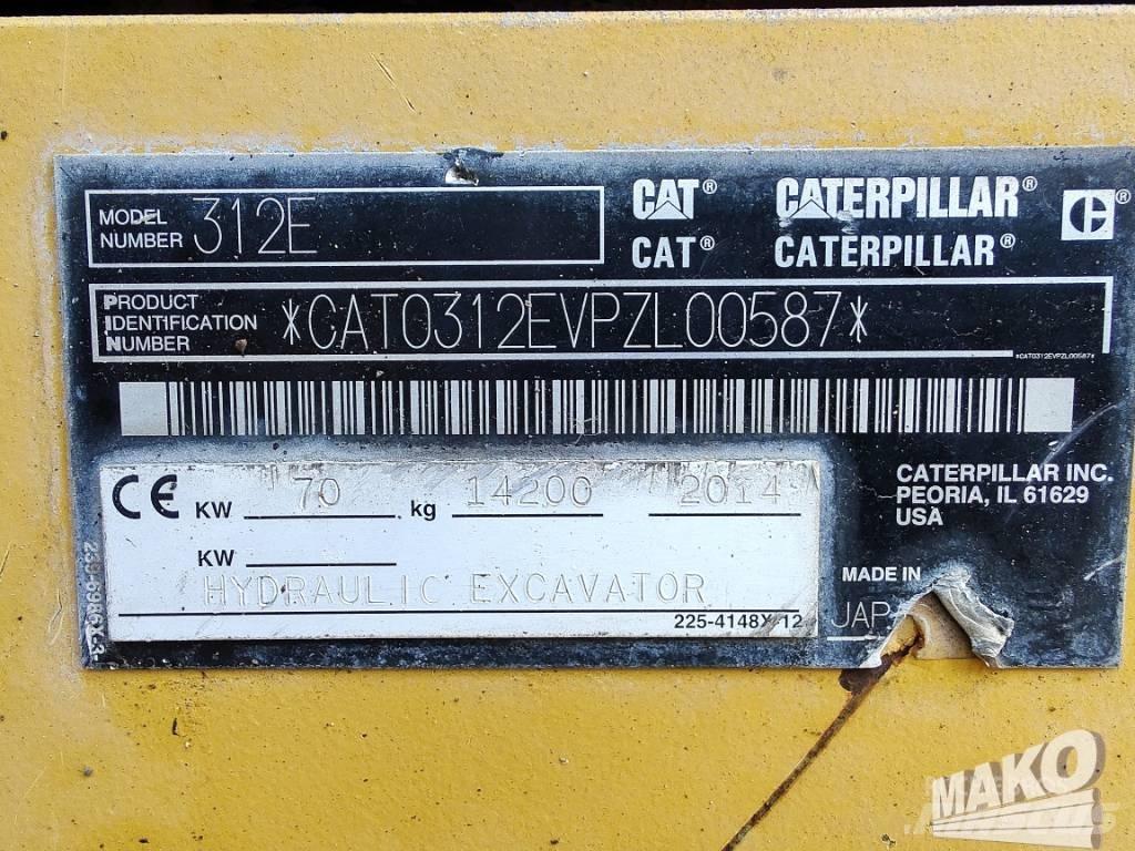 CAT 312 E Gravemaskiner på larvebånd