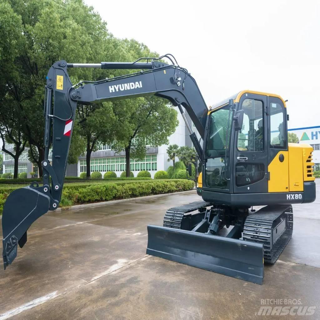 Hyundai HX80 Midi-gravemaskiner 7t - 12t