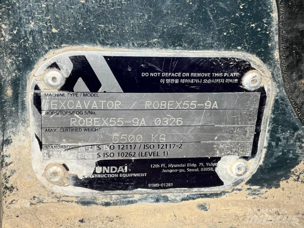 Hyundai Robex 55-9 A Kabiner og interiør