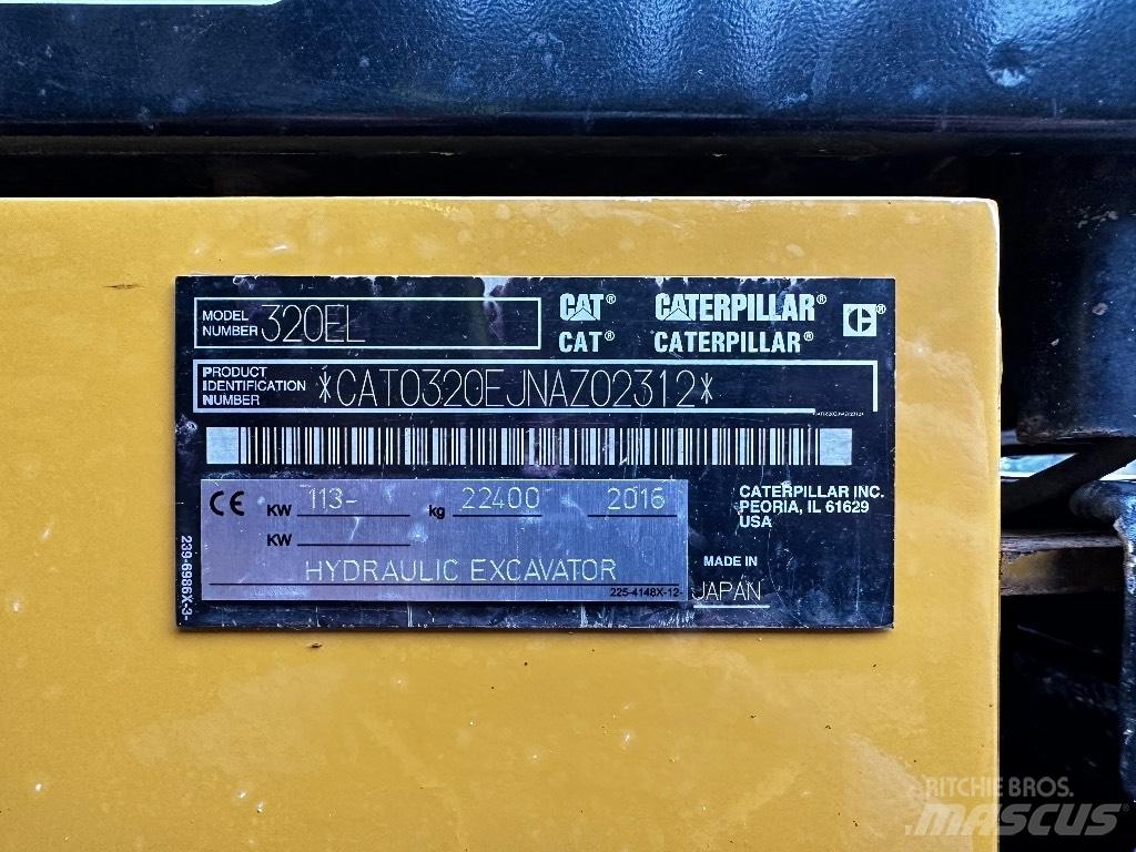 CAT 320 EL Gravemaskiner på larvebånd