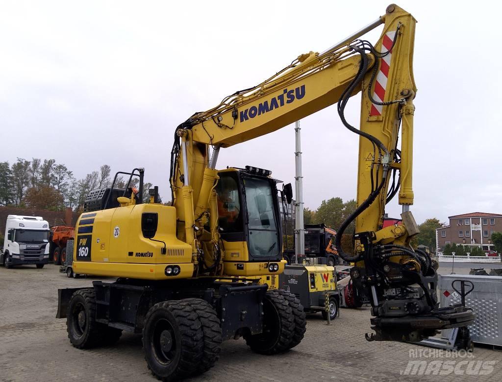 Komatsu PW160-11 Gravemaskiner på hjul