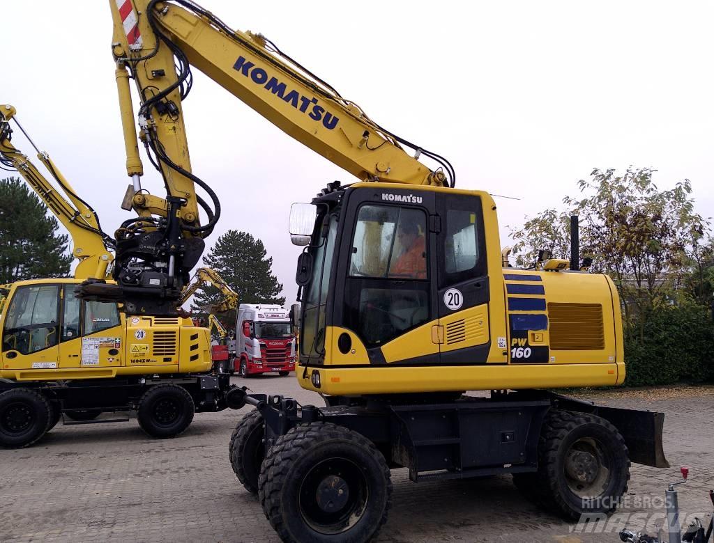 Komatsu PW160-11 Gravemaskiner på hjul