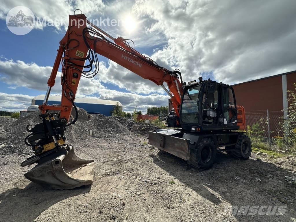 Hitachi ZX 140 W-5B Gravemaskiner på hjul