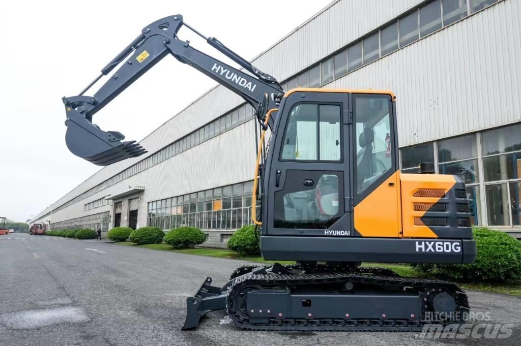 Hyundai HX 60 Gravemaskiner på hjul