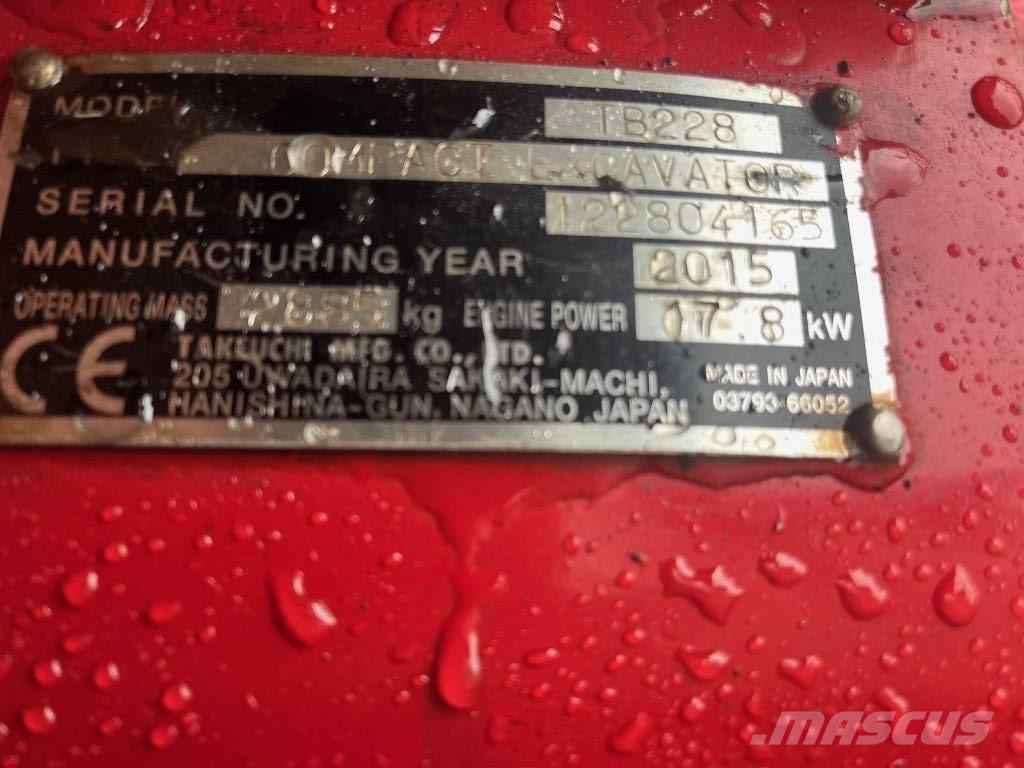 Takeuchi TB 228 Minigravemaskiner