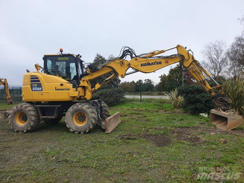 Komatsu PW98MR-10 Gravemaskiner på hjul