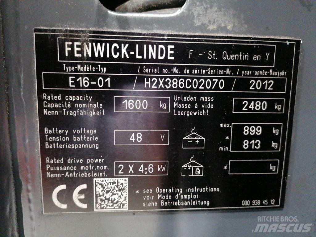 Linde E16-01 El gaffeltrucks