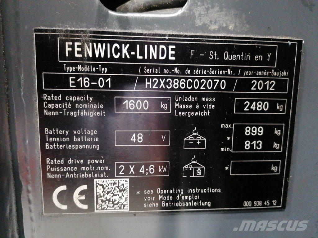 Linde E16-01 El gaffeltrucks