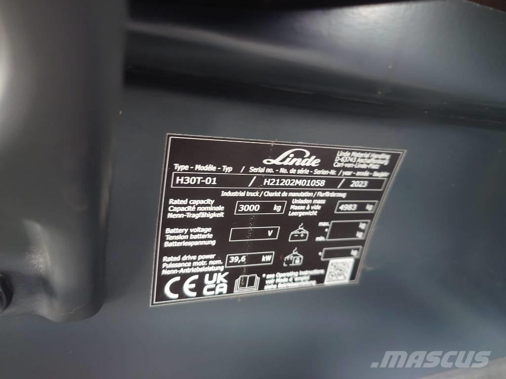 Linde H 30 T LPG gaffeltrucks