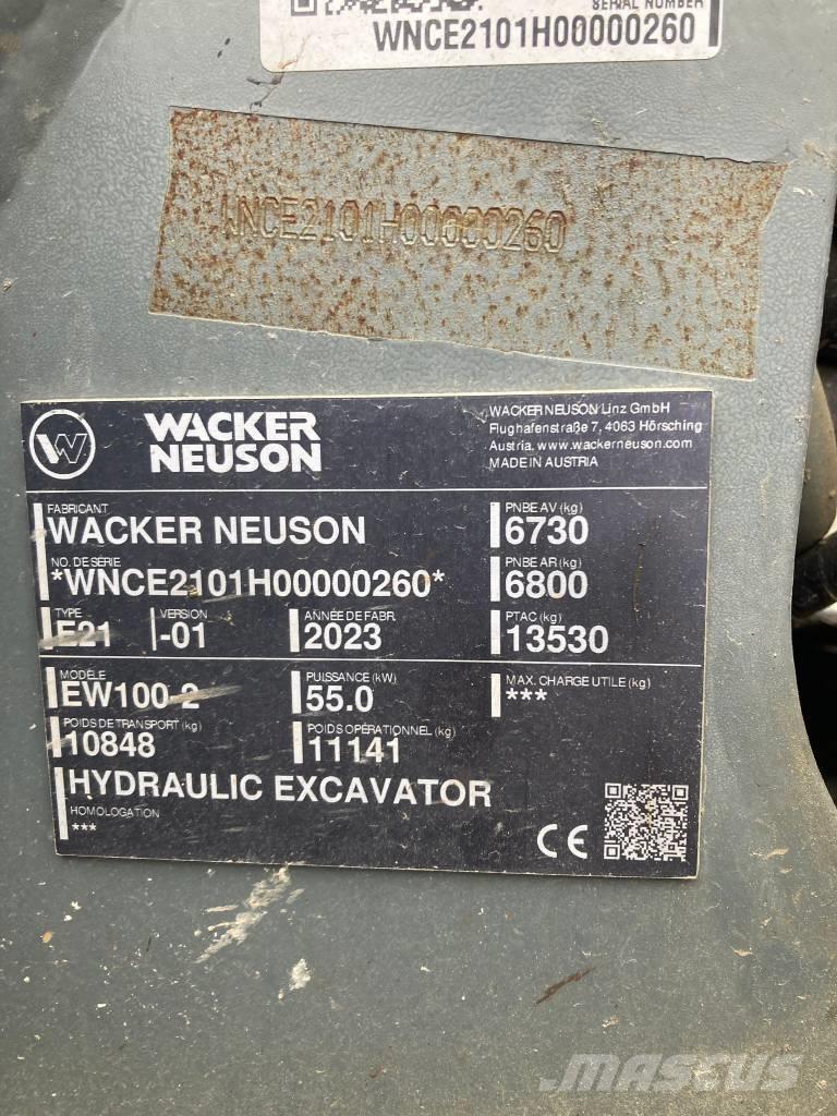 Wacker Neuson EW 100 Gravemaskiner på hjul