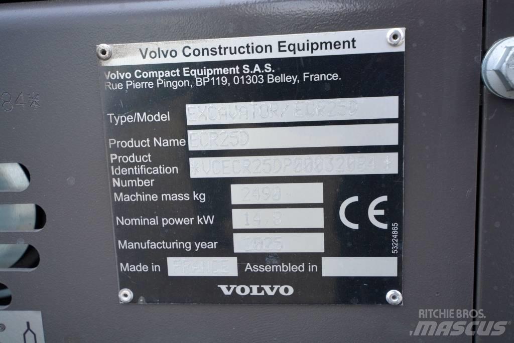 Volvo ECR 25 D Minigravemaskiner