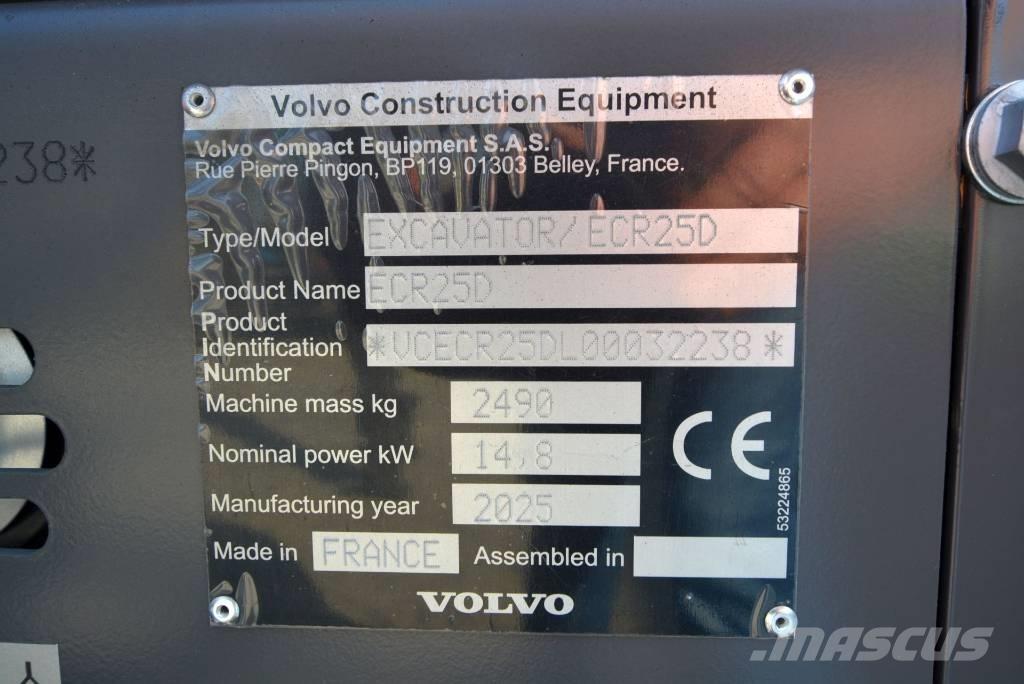 Volvo ECR 25 D Minigravemaskiner