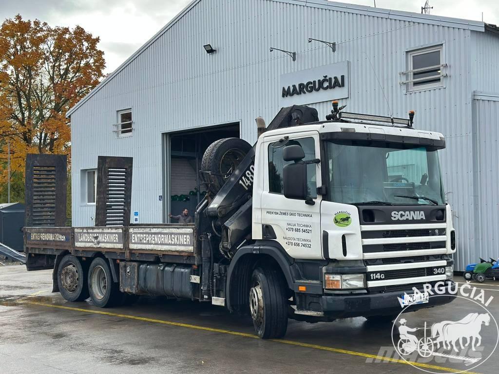 Scania 114G 340 Lastbil med kran
