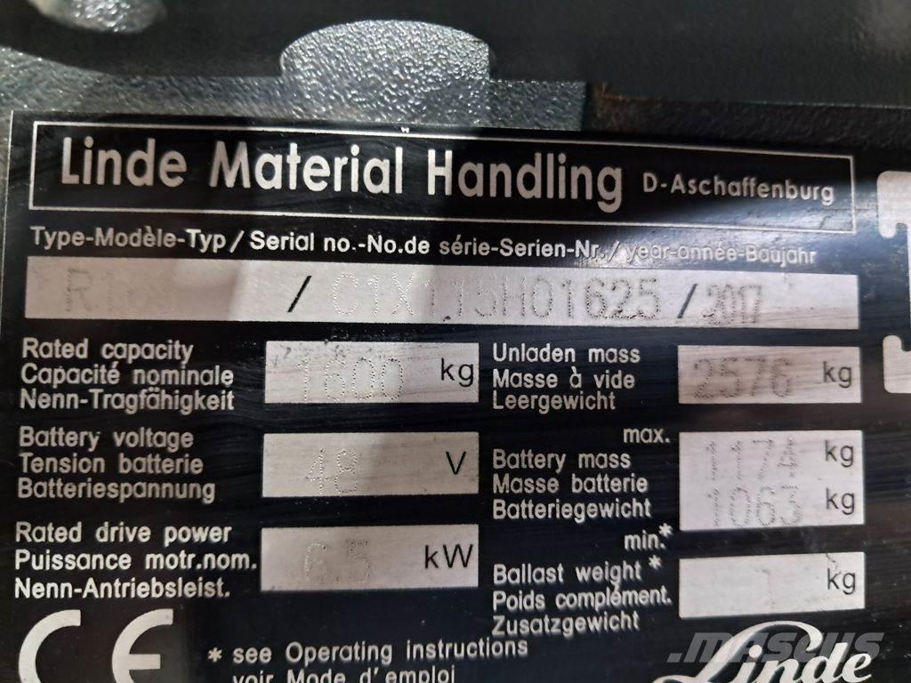 Linde R16S Reachtruck