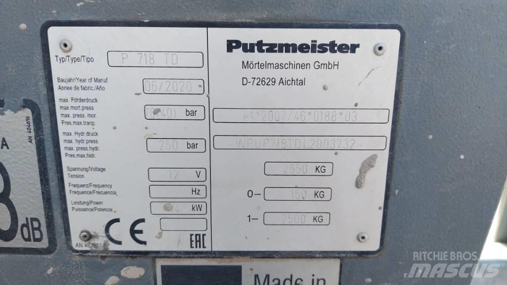 Putzmeister P 718 TD Betonpumper
