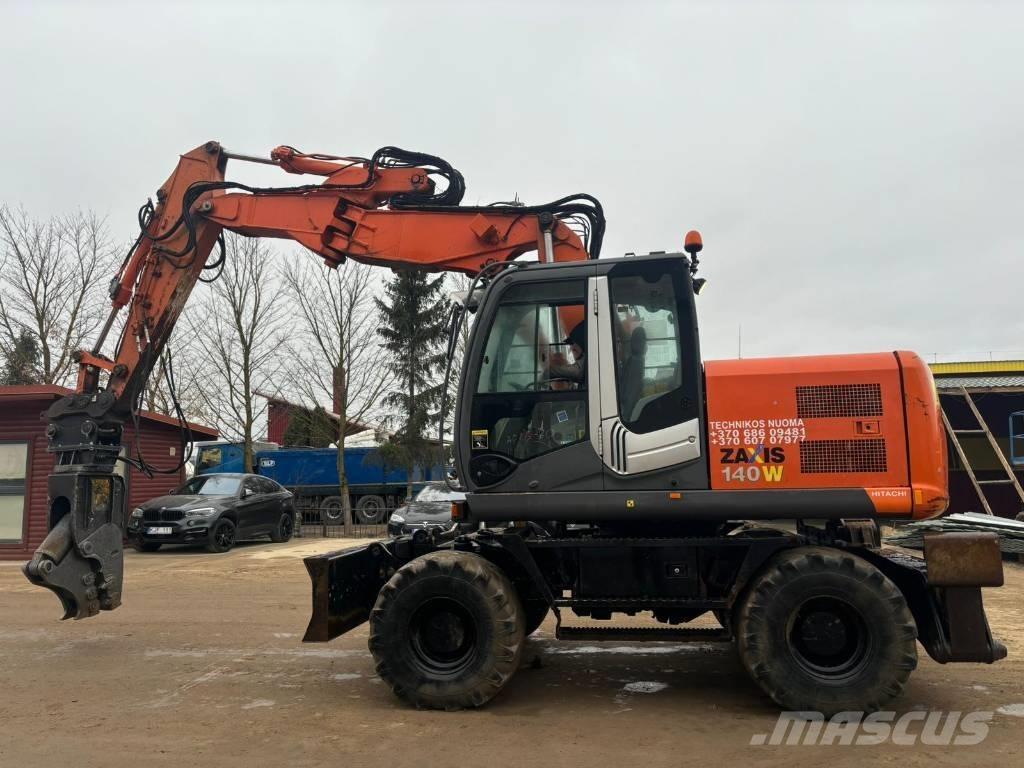 Hitachi ZX140 W-3 Gravemaskiner på hjul