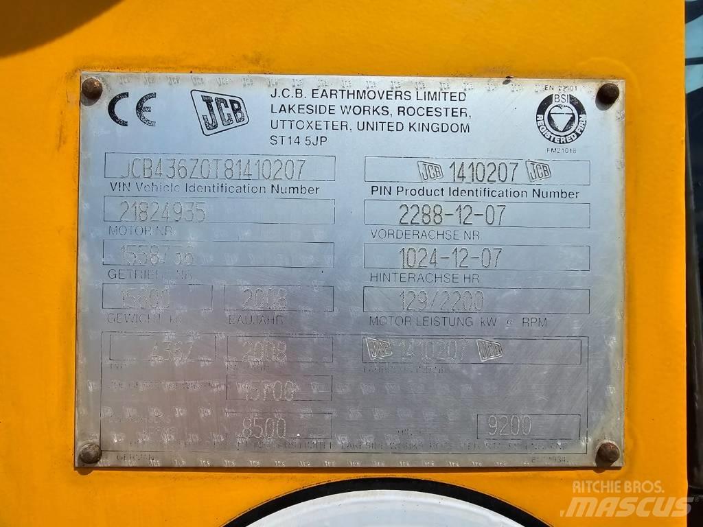 JCB 436 ZX Læssemaskiner på hjul