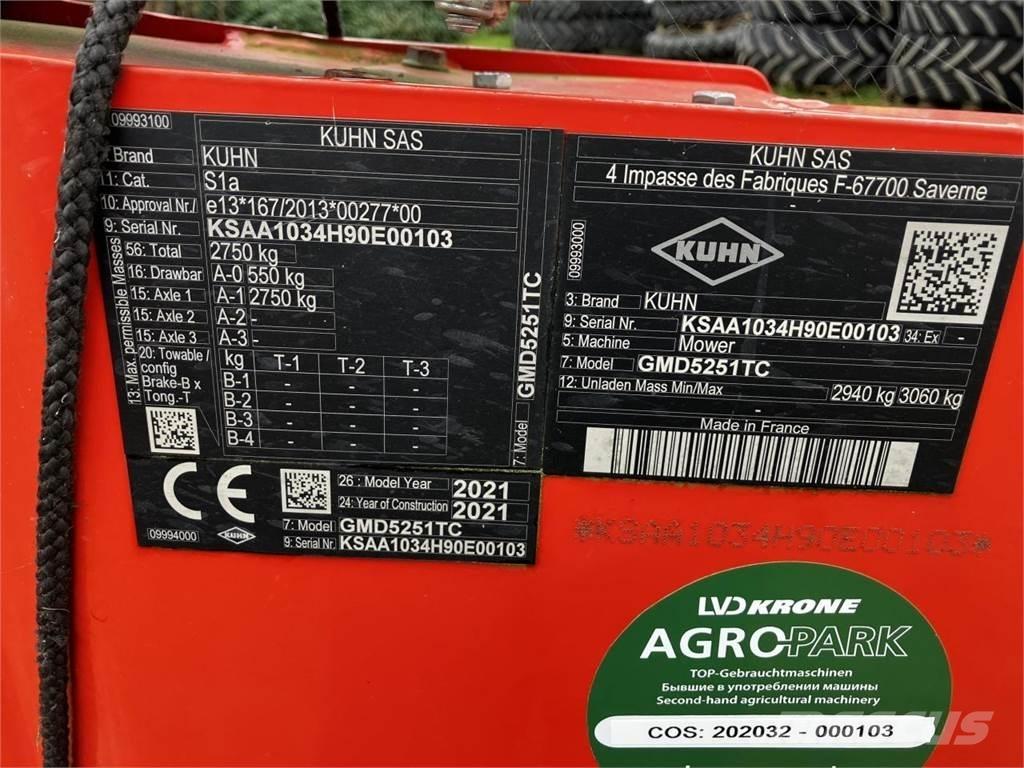 Kuhn GMD5251TC Græsslåmaskiner