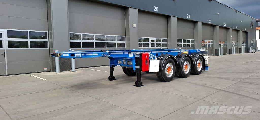 D-tec CC-20-3-T Semi-trailer med containerramme
