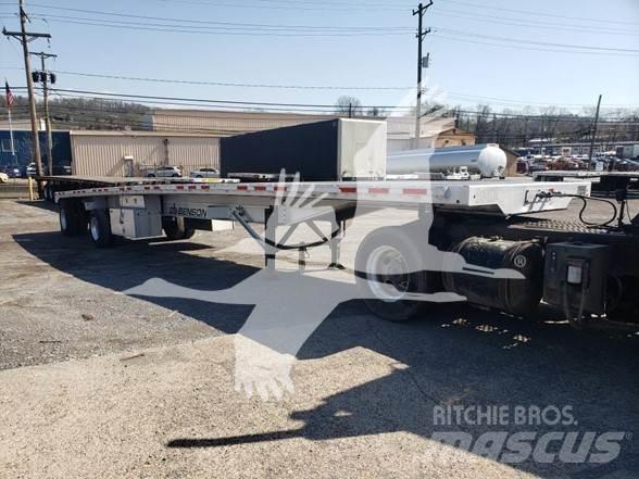 Benson ALUM FLATBED Semi-trailer med lad/flatbed