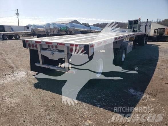 Benson ALUM FLATBED Semi-trailer med lad/flatbed