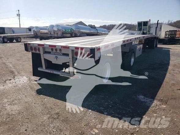 Benson ALUM FLATBED Semi-trailer med lad/flatbed