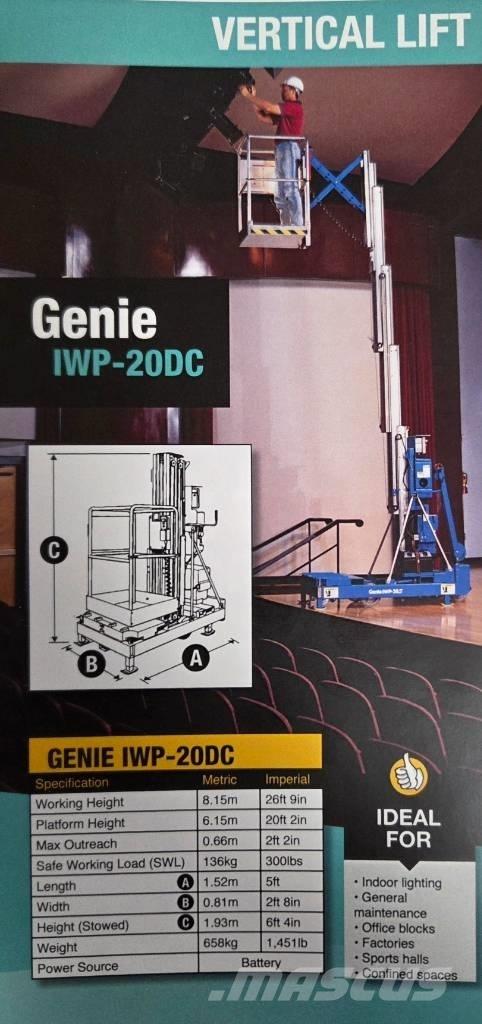 Genie IWP 20 S Søjlelifte