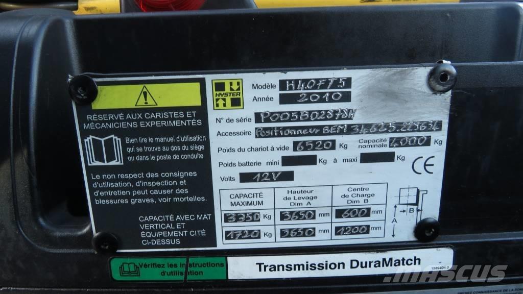 Hyster H4.0FT5 LPG gaffeltrucks